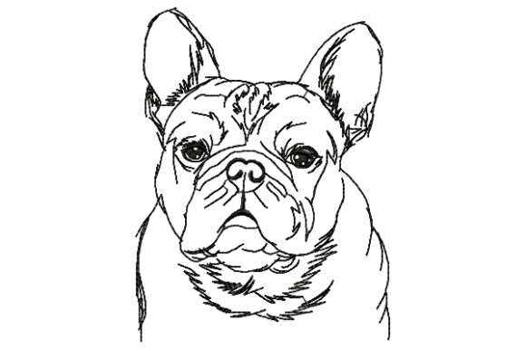 Bulldog Redwork