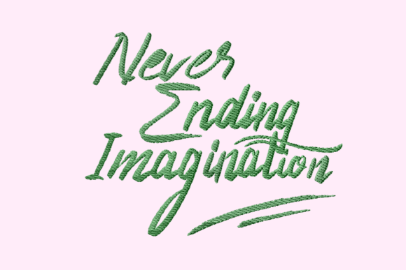 Never Ending Imagination Lettering