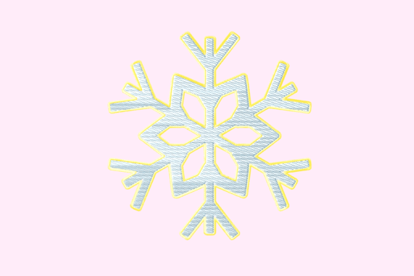 Soft Blue Snow Flake
