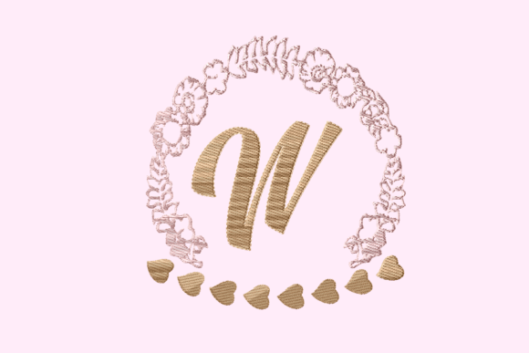 Wedding Frame W Monogram